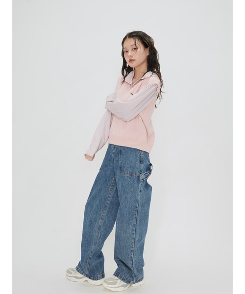 Enewd nina(エニュードニーナ)の「セット ニットベスト シャツ レイヤード(シャツ/ブラウス・レディース・ピンク/ネイビー/グレー・FREE)」の13枚目の写真