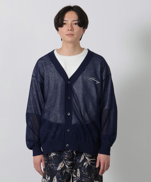 LAKOLE（ラコレ）の「シアーロゴカーディガン / 326245（カーディガン/ボレロ・メンズ・ネイビー/ブラック/グレー・MEDIUM/LARGE）」の11枚目の写真