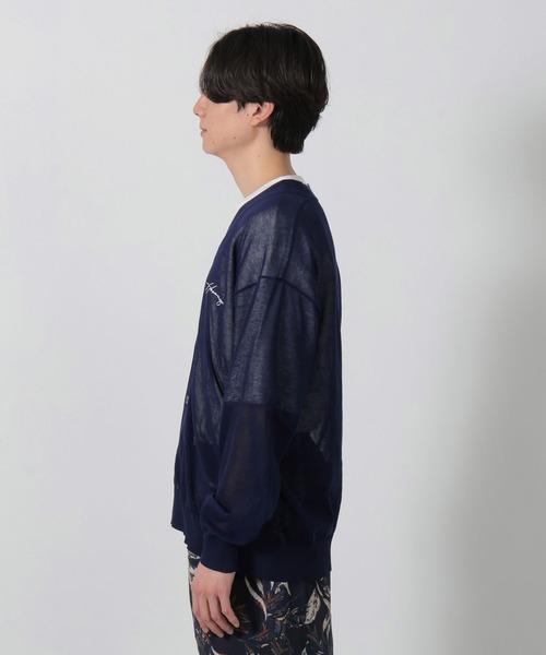 LAKOLE（ラコレ）の「シアーロゴカーディガン / 326245（カーディガン/ボレロ・メンズ・ネイビー/ブラック/グレー・MEDIUM/LARGE）」の12枚目の写真