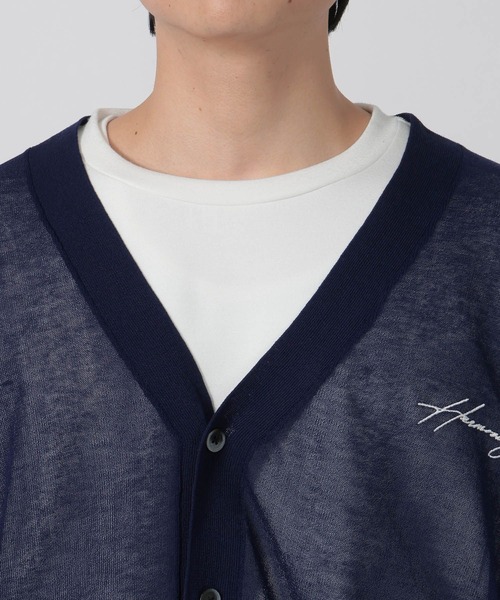 LAKOLE（ラコレ）の「シアーロゴカーディガン / 326245（カーディガン/ボレロ・メンズ・ネイビー/ブラック/グレー・MEDIUM/LARGE）」の14枚目の写真