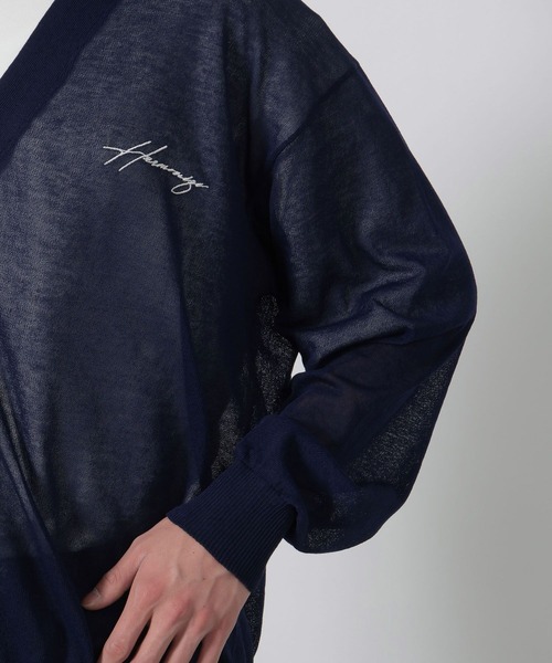 LAKOLE（ラコレ）の「シアーロゴカーディガン / 326245（カーディガン/ボレロ・メンズ・ネイビー/ブラック/グレー・MEDIUM/LARGE）」の15枚目の写真