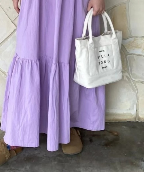 BILLABONG(ビラボン)の「BILLABONG レディース COTTON CANVAS MINI TOTE BAG トートバッグ 【2025年春夏モデル】/ビラボンロゴコットンキャンバストートバック(トートバッグ・レディース・インディゴブルー/オフホワイト/ブラック・FREE)」の2枚目の写真