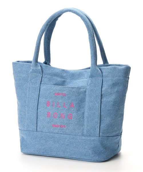 BILLABONG(ビラボン)の「BILLABONG レディース COTTON CANVAS MINI TOTE BAG トートバッグ 【2025年春夏モデル】/ビラボンロゴコットンキャンバストートバック(トートバッグ・レディース・インディゴブルー/オフホワイト/ブラック・FREE)」の1枚目の写真