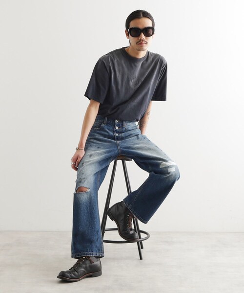 tk.TAKEO KIKUCHI（ティーケータケオキクチ）の「K’PJT by AYUTA 『VINTAGEデニムパンツ』（デニムパンツ・メンズ・ブルー系3・03/02）」の6枚目の写真