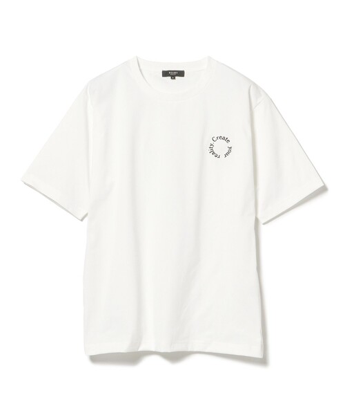 BEAMS HEART（ビームスハート）の「クイックドライ エンブレム Tシャツ (吸水速乾)（Tシャツ/カットソー・メンズ・チャコールグレー/ホワイト/グレー・SMALL/MEDIUM/LARGE）」の12枚目の写真