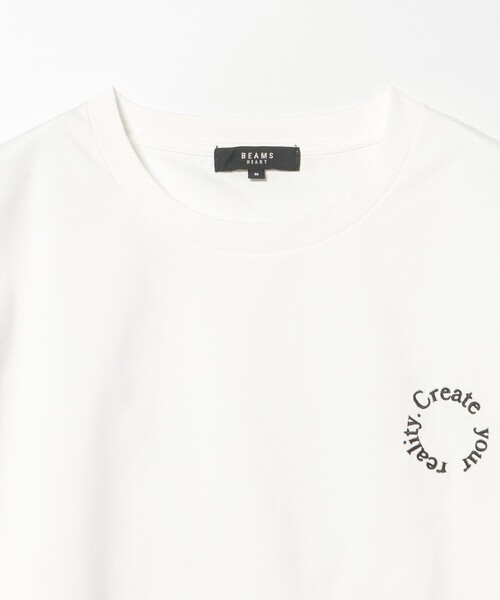 BEAMS HEART（ビームスハート）の「クイックドライ エンブレム Tシャツ (吸水速乾)（Tシャツ/カットソー・メンズ・チャコールグレー/ホワイト/グレー・SMALL/MEDIUM/LARGE）」の13枚目の写真
