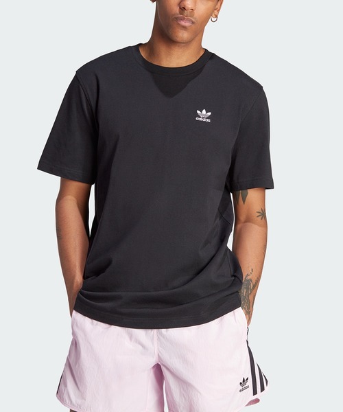 adidas(アディダス)の「adidas/アディダス BACK+FRONT TREFOIL BOXY T-SHIRT Tシャツ(Tシャツ/カットソー・メンズ・ブラック・2XL/XL/L/M/S/XS)」の7枚目の写真