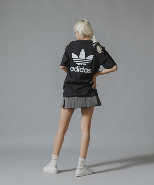 adidas(アディダス)の「adidas/アディダス BACK+FRONT TREFOIL BOXY T-SHIRT Tシャツ(Tシャツ/カットソー・メンズ・ブラック・2XL/XL/L/M/S/XS)」の17枚目の写真