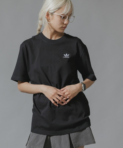 adidas(アディダス)の「adidas/アディダス BACK+FRONT TREFOIL BOXY T-SHIRT Tシャツ(Tシャツ/カットソー・メンズ・ブラック・2XL/XL/L/M/S/XS)」の14枚目の写真