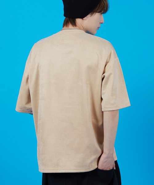 SIDEWAY STANCE(サイドウェイスタンス)の「【SIDEWAY STANCE】スエードポンチ BLロゴ刺しゅう 半袖Tシャツ(Tシャツ/カットソー・メンズ・ベージュ/ピンク/チャコール・SMALL/MEDIUM/LARGE)」の18枚目の写真