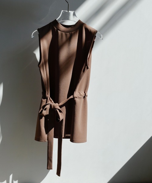 select MOCA Et(セレクトモカエト)の「【Et】Cut Georgette Skirt Set-up(セットアップ・レディース・ブラック/モカ・MEDIUM/LARGE)」の16枚目の写真