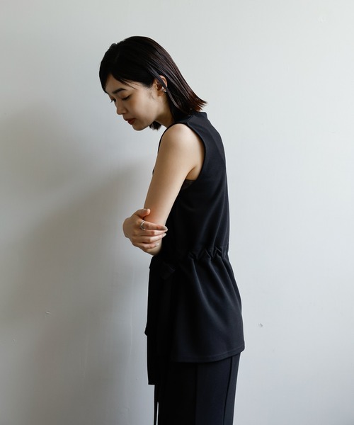 select MOCA Et(セレクトモカエト)の「【Et】Cut Georgette Skirt Set-up(セットアップ・レディース・ブラック/モカ・MEDIUM/LARGE)」の11枚目の写真