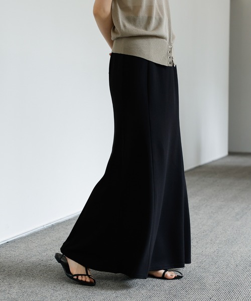 select MOCA Et(セレクトモカエト)の「【Et】Cut Georgette Skirt Set-up(セットアップ・レディース・ブラック/モカ・MEDIUM/LARGE)」の14枚目の写真