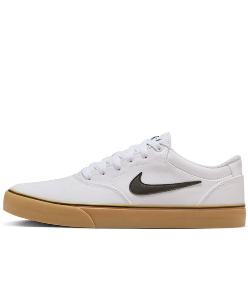 NIKE SB(ナイキエスビー)の「NIKE SB/ナイキエスビー メンズ レディース スニーカー スケシュー スケートボード SB CHRON2 キャンバス DM3494-101(スニーカー・メンズ・ホワイト×ブラック・23.5cm/23.0cm/28.5cm/27.5cm/26.5cm/25.5cm/24.5cm/29.0cm/28.0cm/27.0cm/26.0cm/25.0cm/24.0cm)」の2枚目の写真