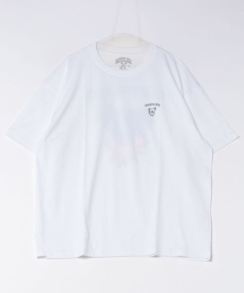 Grateful Dead(グレイトフルデッド)の「【GRATEFUL DEAD】オーバーサイズ プリント 半袖Tシャツ(Tシャツ/カットソー・メンズ・グレー/ブラック系/グレー系/ホワイト/ブラック/ホワイト系/パープル系2/ホワイト系3/ライトグレー系3/オレンジ系3/ベージュ/ホワイト系2/グレー系2/グリーン系・MEDIUM/X-LARGE/LARGE)」の4枚目の写真