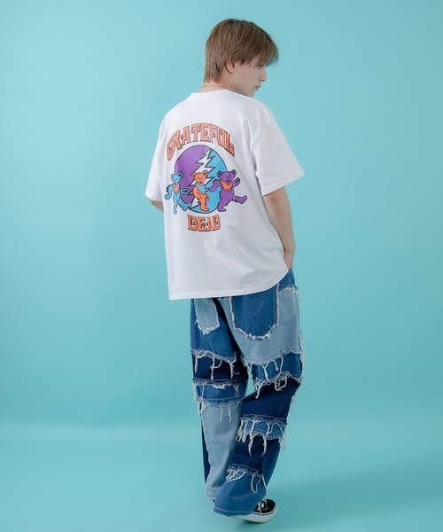 Grateful Dead(グレイトフルデッド)の「【GRATEFUL DEAD】オーバーサイズ プリント 半袖Tシャツ(Tシャツ/カットソー・メンズ・グレー/ブラック系/グレー系/ホワイト/ブラック/ホワイト系/パープル系2/ホワイト系3/ライトグレー系3/オレンジ系3/ベージュ/ホワイト系2/グレー系2/グリーン系・MEDIUM/X-LARGE/LARGE)」の20枚目の写真