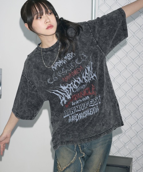 MSG(エムエスジー)の「Buyer's Select/加工グラフィックロゴプリントハーフスリーブTシャツ(Tシャツ/カットソー・メンズ・ブラック系/ブラック系2/ブラック系3・M/L)」の20枚目の写真