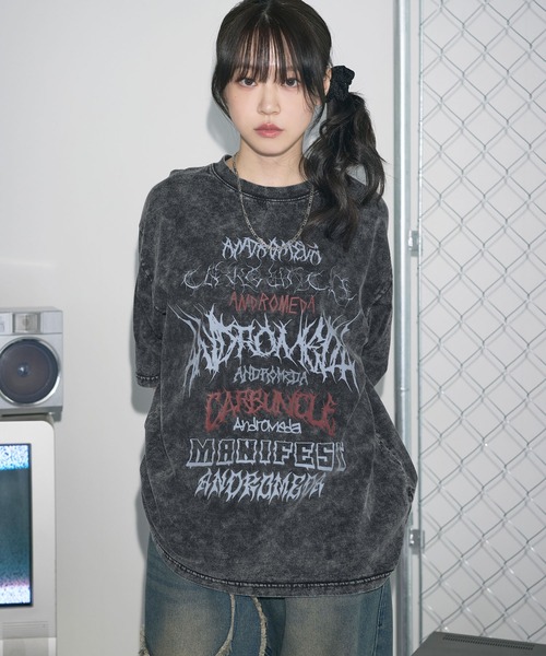 MSG(エムエスジー)の「Buyer's Select/加工グラフィックロゴプリントハーフスリーブTシャツ(Tシャツ/カットソー・メンズ・ブラック系/ブラック系2/ブラック系3・M/L)」の21枚目の写真