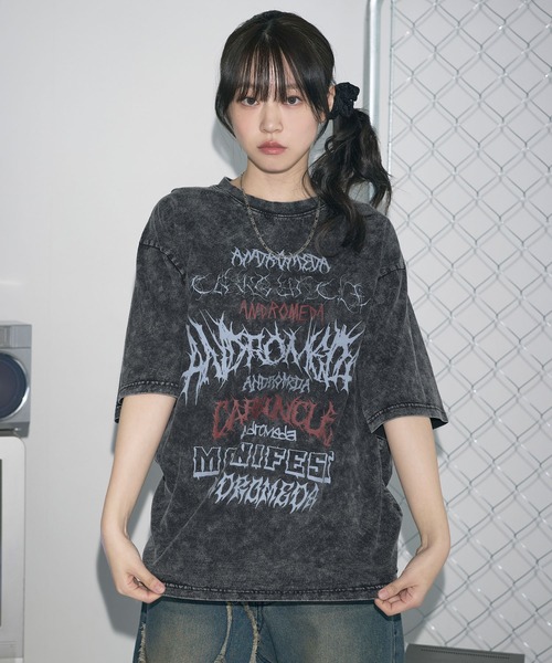 MSG(エムエスジー)の「Buyer's Select/加工グラフィックロゴプリントハーフスリーブTシャツ(Tシャツ/カットソー・メンズ・ブラック系/ブラック系2/ブラック系3・M/L)」の22枚目の写真