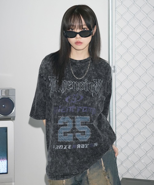 ハーフスリーブロゴTEE 25AW新作］刺繍ロゴハーフスリーブT（Tシャツ/カットソー