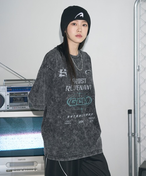 MSG(エムエスジー)の「Buyer's Select/加工グラフィックロゴプリントハーフスリーブTシャツ(Tシャツ/カットソー・メンズ・ブラック系/ブラック系2/ブラック系3・M/L)」の6枚目の写真