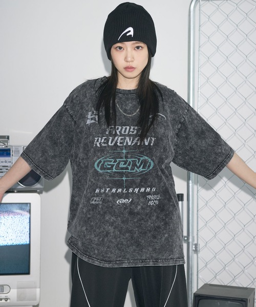 MSG(エムエスジー)の「Buyer's Select/加工グラフィックロゴプリントハーフスリーブTシャツ(Tシャツ/カットソー・メンズ・ブラック系/ブラック系2/ブラック系3・M/L)」の8枚目の写真