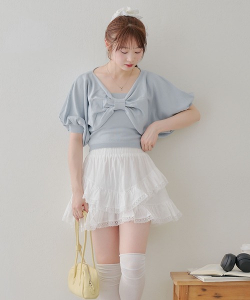 魅せる甘さと品格*miumiu*コットン ミニスカート 魅せる甘さと品格*miumiu*コットン ミニスカート 魅せる甘さと
