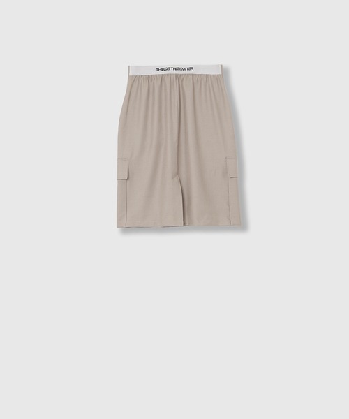 THINGS THAT MATTER(シングス ザット マター)の「WORK SKIRT PANTS / ワークスカートパンツ(その他パンツ・レディース・ベージュ/グレー・1/2)」の13枚目の写真