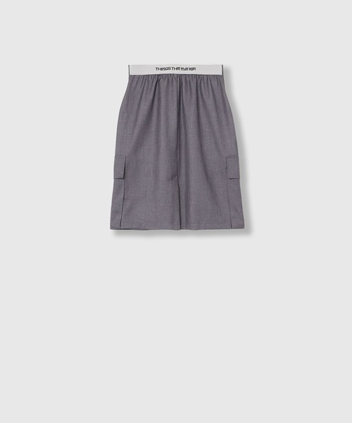 THINGS THAT MATTER(シングス ザット マター)の「WORK SKIRT PANTS / ワークスカートパンツ(その他パンツ・レディース・ベージュ/グレー・1/2)」の17枚目の写真