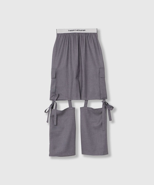 THINGS THAT MATTER(シングス ザット マター)の「WORK SKIRT PANTS / ワークスカートパンツ(その他パンツ・レディース・ベージュ/グレー・1/2)」の19枚目の写真
