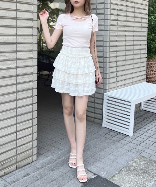 【美品】ヴァレンティノ ウール プリーツ ミニ スカート アイボリーオフホワイト ヴァレンティノ ウール プリーツ ミニ スカート アイボリー オフ