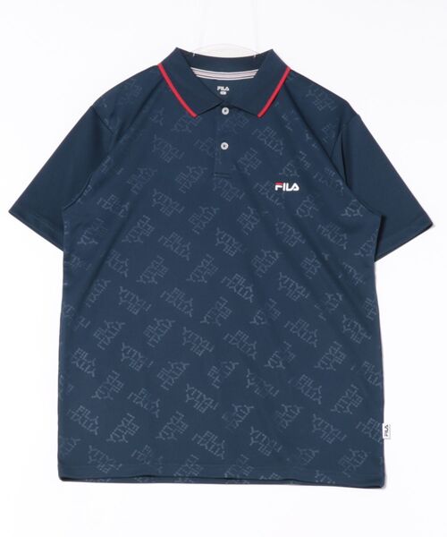 FILA（フィラ）の「《FILA》S/S ﾎﾟﾛｼｬﾂ（ポロシャツ・メンズ・ネイビー/ホワイト/ブラック・M/LL/L）」の3枚目の写真