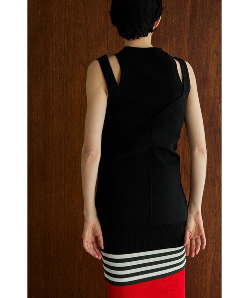 OMMO(オーエムエムオー)の「LAYERED DESIGN KNIT TOP(ニット/セーター・レディース・ブラック系その他/ブラック・FREE)」の13枚目の写真