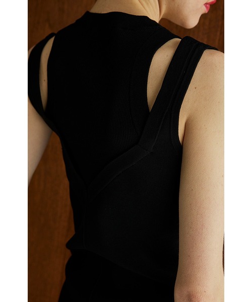 OMMO(オーエムエムオー)の「LAYERED DESIGN KNIT TOP(ニット/セーター・レディース・ブラック系その他/ブラック・FREE)」の14枚目の写真
