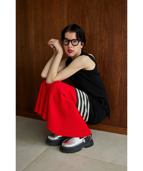 OMMO(オーエムエムオー)の「LAYERED DESIGN KNIT TOP(ニット/セーター・レディース・ブラック系その他/ブラック・FREE)」の3枚目の写真