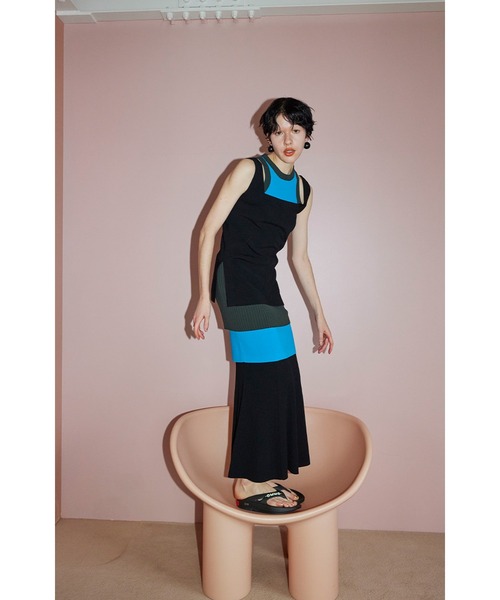 OMMO(オーエムエムオー)の「LAYERED DESIGN KNIT TOP(ニット/セーター・レディース・ブラック系その他/ブラック・FREE)」の19枚目の写真