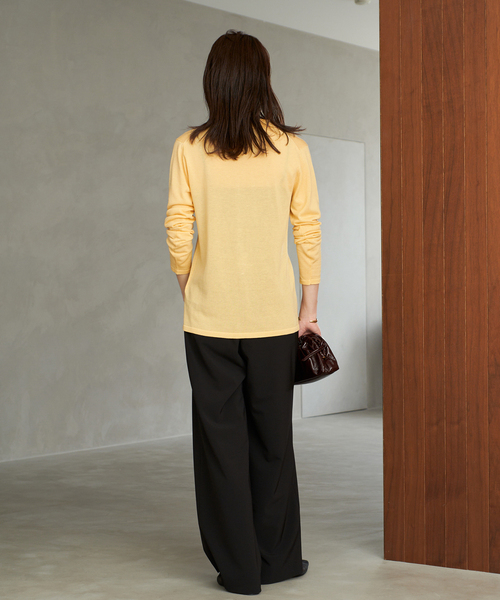 plageプラージュ＊SHEER C/Nニット＊新品未使用 les Tendre see through alpaca ニット（ニット／セーター