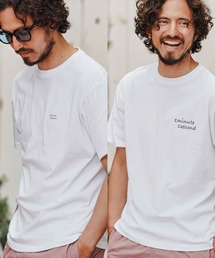 mt9682-2 Pack-T(2 types of cursive print T-shirt) パックTシャツ