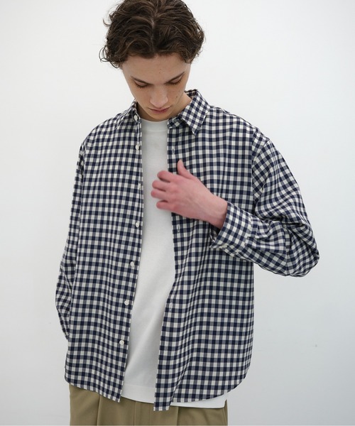 MARKAWARE SUPER120 WOOL ユーティリティシャツ MARKAWARE SUPER120 WOOL ユーティリティシャツ