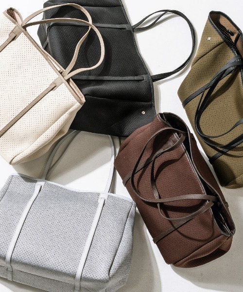 HAYNI（ヘイニ）の「Traviee トラヴィ（トートバッグ・レディース・ライトグレー/カーキ/ブラック/バーガンディー/ベージュ・FREE）」の18枚目の写真