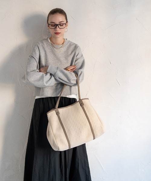 HAYNI（ヘイニ）の「Traviee トラヴィ（トートバッグ・レディース・ライトグレー/カーキ/ブラック/バーガンディー/ベージュ・FREE）」の19枚目の写真