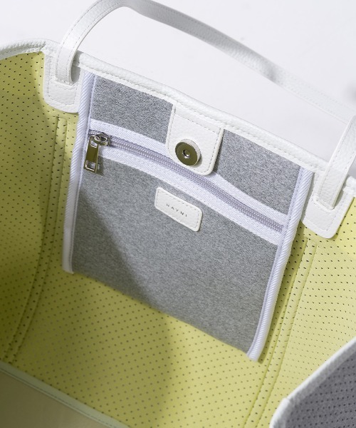 HAYNI（ヘイニ）の「Traviee トラヴィ（トートバッグ・レディース・ライトグレー/カーキ/ブラック/バーガンディー/ベージュ・FREE）」の17枚目の写真