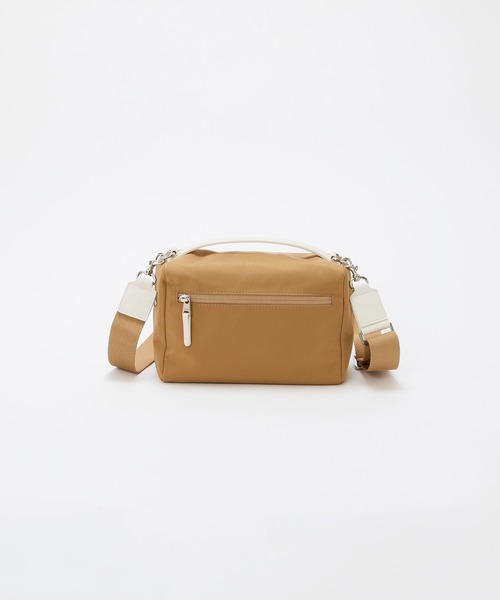 Breath TOPKAPI(ブレストプカピ)の「【Breath TOPKAPI】【撥水】マット ナイロン ボックス型 ショルダーバッグ(ショルダーバッグ・レディース・グレー/ベージュ/ブラック/イエロー×グリーン・FREE)」の12枚目の写真