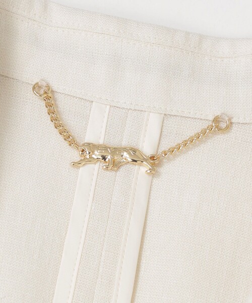 EVEX by KRIZIA（エヴェックスバイクリツィア）の「【カタログ掲載品】【ウォッシャブル】シアーヴィンテージスラブテーラージャケット（テーラードジャケット・レディース・ブラック/オフホワイト・40/42）」の10枚目の写真