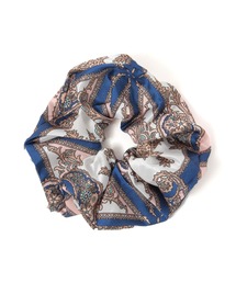 BIGスカーフ柄シュシュ/490062