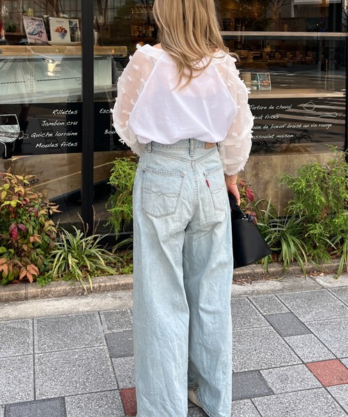 新作　コットン１００％　贅沢　縦タック　ブラウス　オーバーシャツ　ゆったり 腕の切替なし　アイボリー　夏　F34 夏SALE コットン100％ 贅沢 縦タック ブラウス オーバー