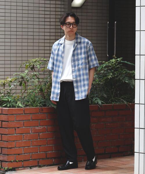 BACK NUMBER(バックナンバー)の「BACK NUMBER(バックナンバー)【メンズ】オンブレチェック半袖シャツ(シャツ/ブラウス・メンズ・サックスブルー/ブラック・M/L/XL)」の16枚目の写真