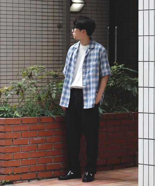 BACK NUMBER(バックナンバー)の「BACK NUMBER(バックナンバー)【メンズ】オンブレチェック半袖シャツ(シャツ/ブラウス・メンズ・サックスブルー/ブラック・M/L/XL)」の17枚目の写真