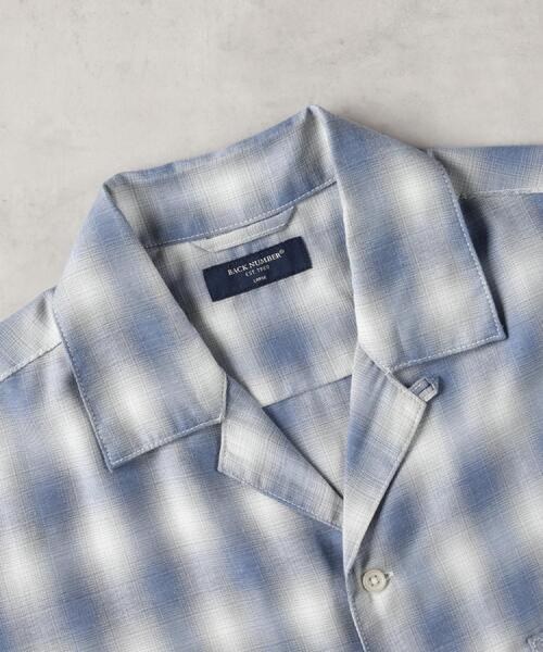 BACK NUMBER(バックナンバー)の「BACK NUMBER(バックナンバー)【メンズ】オンブレチェック半袖シャツ(シャツ/ブラウス・メンズ・サックスブルー/ブラック・M/L/XL)」の20枚目の写真