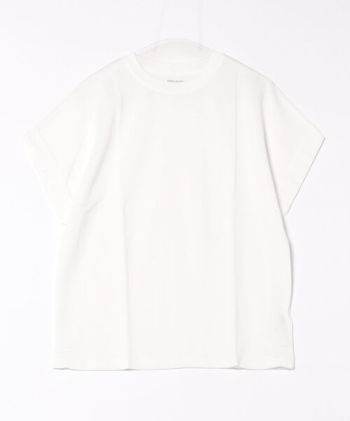 Lace Ladies(レースレディース)の「クルーネック ロールアップ オーバーサイズ 半袖 Tシャツ(Tシャツ/カットソー・レディース・ブラック/ベージュ/グレー/ホワイト・FREE)」の13枚目の写真